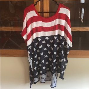 American Flag tunic/cover up